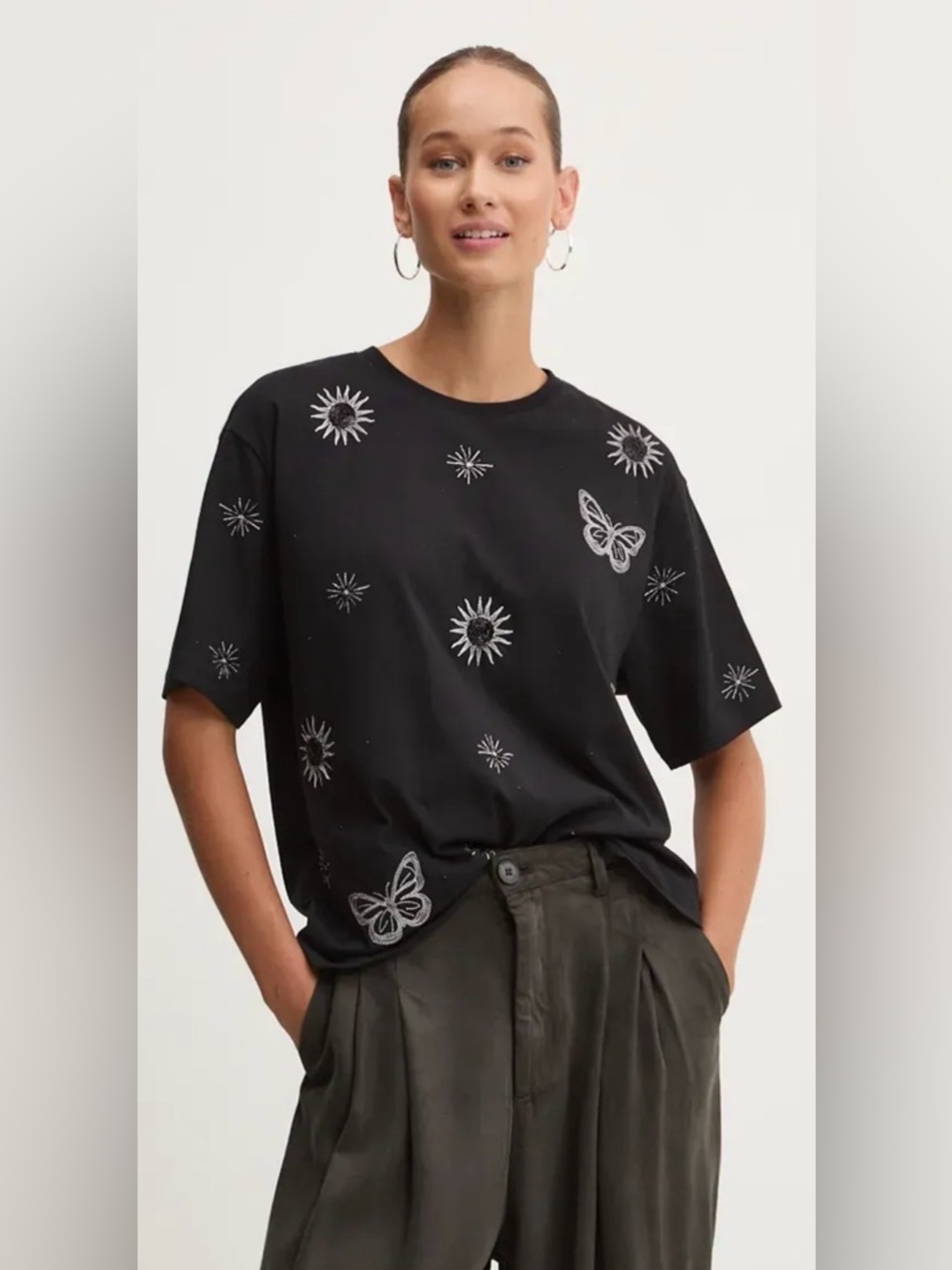 Desigual | Tarot T-Shirt w Sequin Motifs